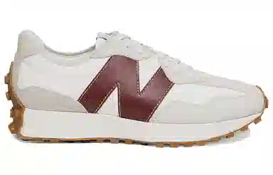 Staud x New Balance 327 Burgundy