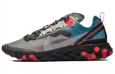 Nike React Element 87 Blue Chill Solar Red
