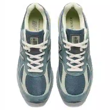 Auralee x New Balance 990 V4 Blue