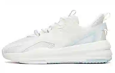 Anta C37 Thick Sole Low Running Shoes Women White Blue Purple