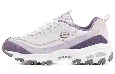 Skechers D'LITES 1.0 White Purple