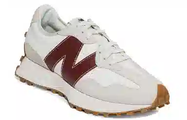 Staud x New Balance 327 Burgundy