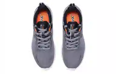 特步 柔立方 减震防滑 低帮 跑步鞋 男款 灰黑