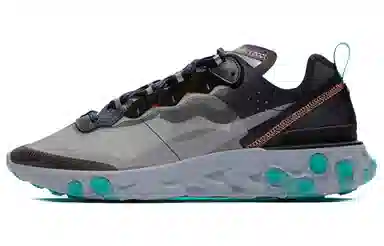 Nike React Element 87 Black Neptune Green