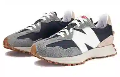 New Balance 327 Black White Grey