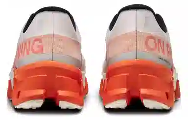 On Cloudmonster White Orange