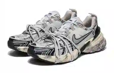 Nike V2K Run Black Silver