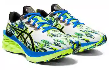 Asics Novablast 2 White Fluorescent Green
