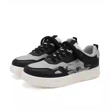 HUANQIU Fashion Low-top Sneakers White Black