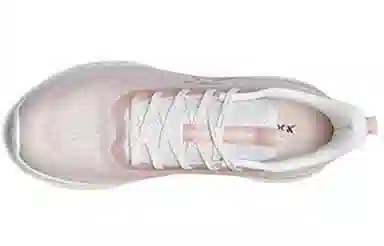 特步 柔立方 织物 减震透气轻便耐磨防滑 低帮 跑步鞋 女款 棕粉色