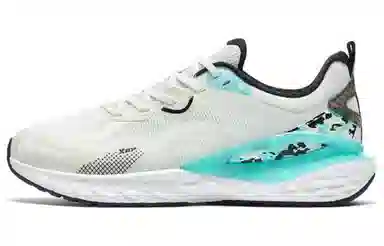 Xtep Running Shoes White Black Green