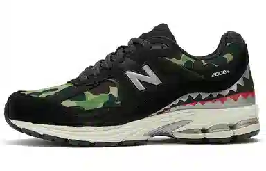 A BATHING APE x New Balance 2002R Black Camo