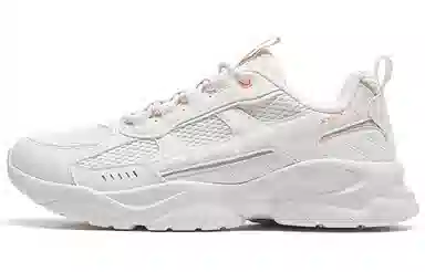 特步 复古休闲老爹鞋 女款 白色