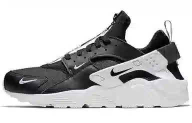 Nike Huarache Run Zip Black White