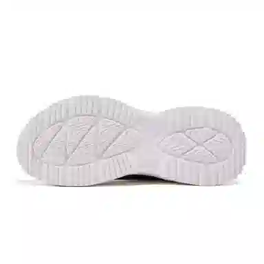 特步 轻便舒适回弹减震防滑耐磨 低帮 休闲跑步鞋 男款 帆白黑