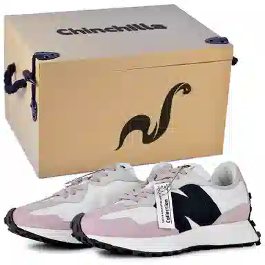 New Balance 327 White Black Pink