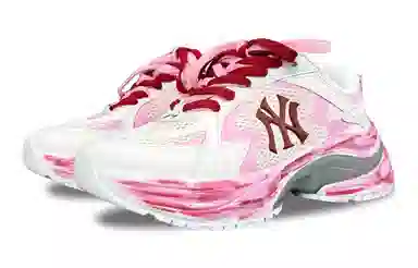 MLB New York Yankees Low Top Running Shoes Pink