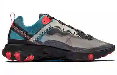 Nike React Element 87 Blue Chill Solar Red