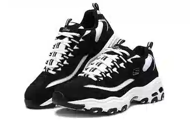 Skechers D'LITES 1.0 Black White