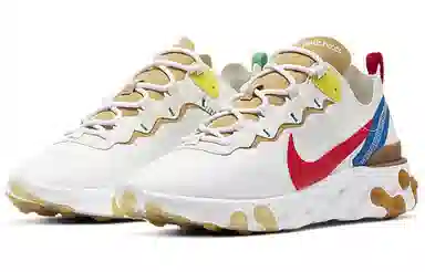 Nike React Element 55 White Brown