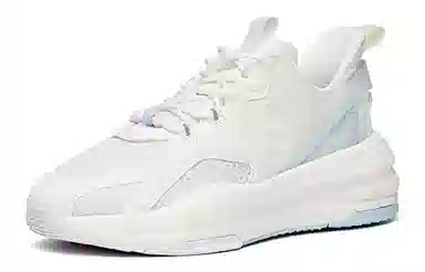 Anta C37 Thick Sole Low Running Shoes Women White Blue Purple