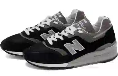 New Balance 997 Black Grey D Width