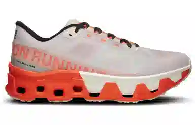 On Cloudmonster White Orange