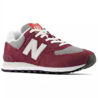 New Balance 574 Burgundy Green