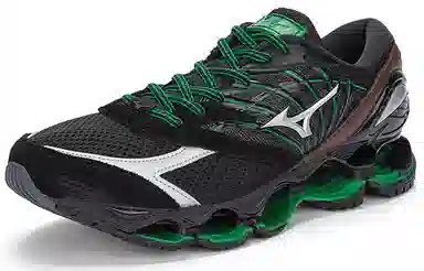 Randomevent x Mizuno Wave Prophecy LS Black Green