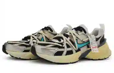 Nike V2K Run Black Silver Blue Yellow