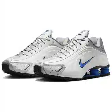 Nike Shox R4 Metallic Silver Racer Blue