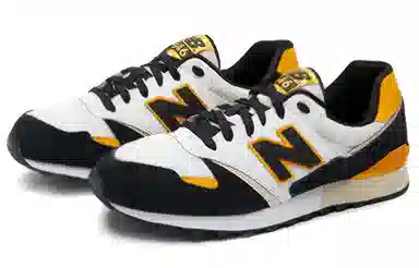 New Balance 446 Black White Yellow