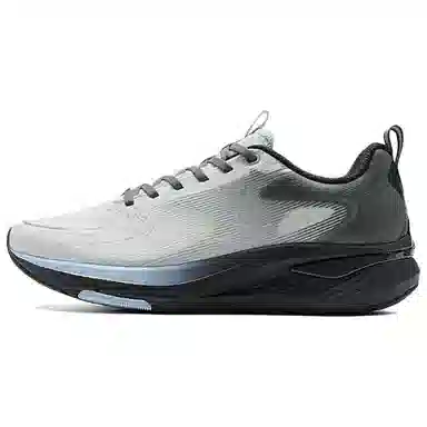 特步 舒适百搭防滑耐磨减震 低帮 休闲跑步鞋 男款 灰蓝黑