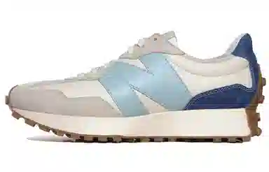 STAUD x New Balance 327 White Blue