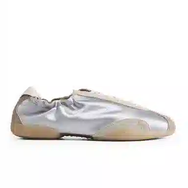 PANE Sterling Coin Ballet Trainer Low Silver