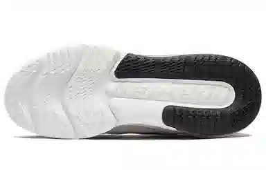 特步 半掌气垫科技 减震防滑耐磨 低帮 跑步鞋 白黑蓝