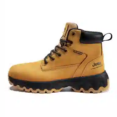 Jeep Outdoor Boots Black Yellow
