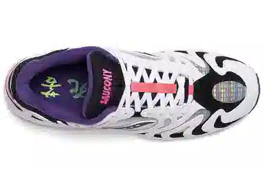 Saucony Grid Azura 2000 White Black Purple
