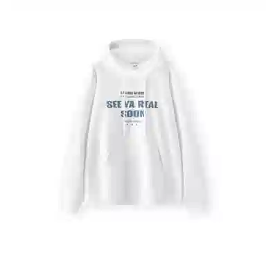 森马 时尚印花宽松连帽卫衣 男款