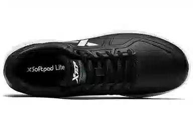 特步 休闲 透气 低帮 跑步鞋 男款 黑色