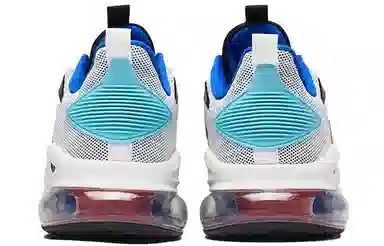 特步 半掌气垫科技 减震防滑耐磨 低帮 跑步鞋 白黑蓝