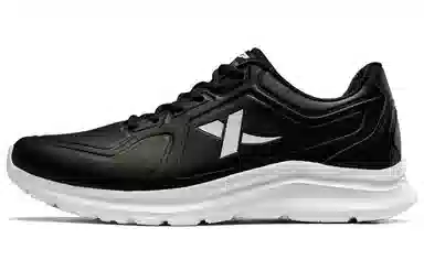 特步 休闲 透气 低帮 跑步鞋 男款 黑色