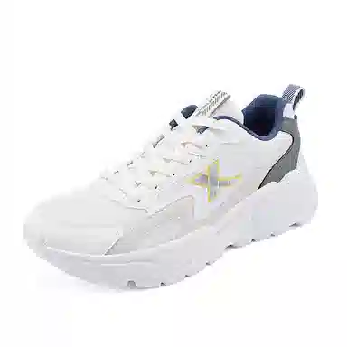 特步 舒适百搭 耐磨防滑 低帮 生活休闲鞋 男款 茶白绿