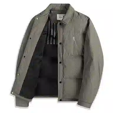 与狼共舞 潮流时尚翻领羽绒服 男款