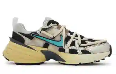 Nike V2K Run Black Silver Blue Yellow