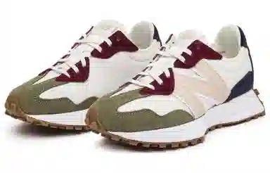 New Balance 327 White Green Red