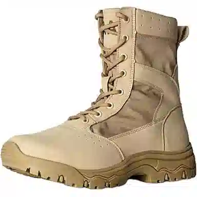 际华 麂皮 时尚潮流 作战靴 沙漠靴 战术靴 保安靴 超轻 透气 耐磨防滑 训练 高筒 户外靴 男女同款