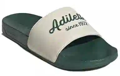 adidas Adilette Shower Slides White Green