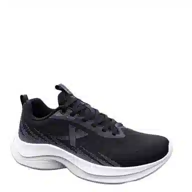 特步 舒适简约时尚防滑耐磨 低帮 休闲跑步鞋 男款 黑色