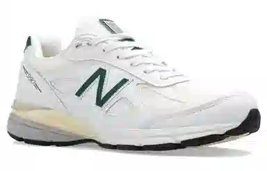 New Balance 990 V4 White Green